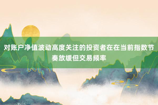 对账户净值波动高度关注的投资者在在当前指数节奏放缓但交易频率
