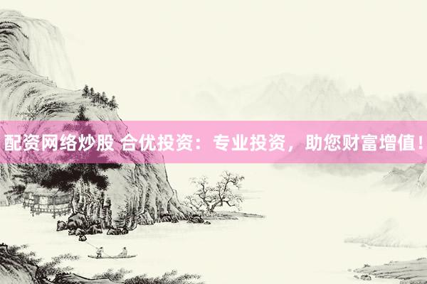 配资网络炒股 合优投资：专业投资，助您财富增值！