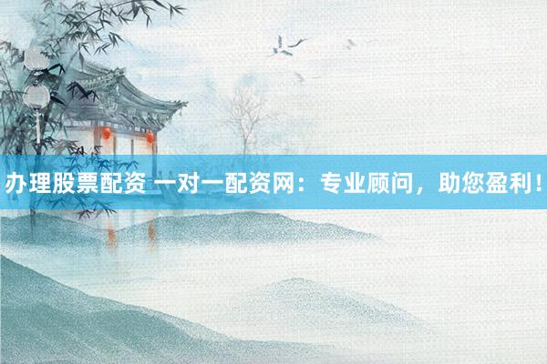 办理股票配资 一对一配资网：专业顾问，助您盈利！